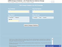 Tablet Screenshot of change-of-address-online.com